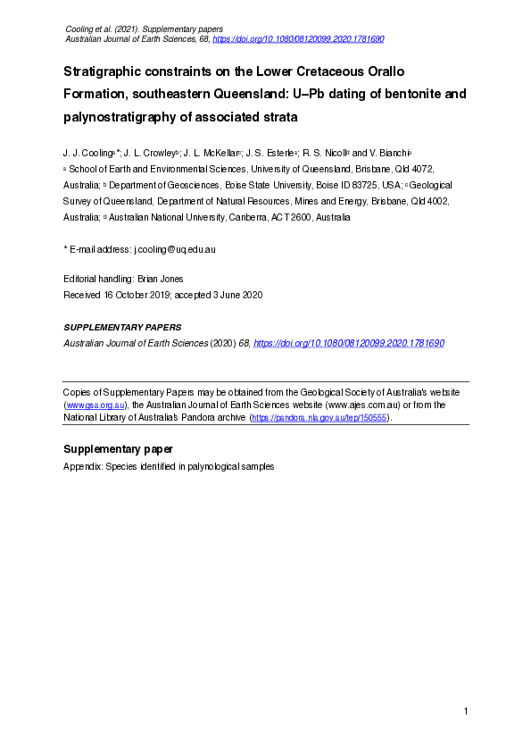 (PDF) Stratigraphic constraints on the Lower Cretaceous Orallo ...