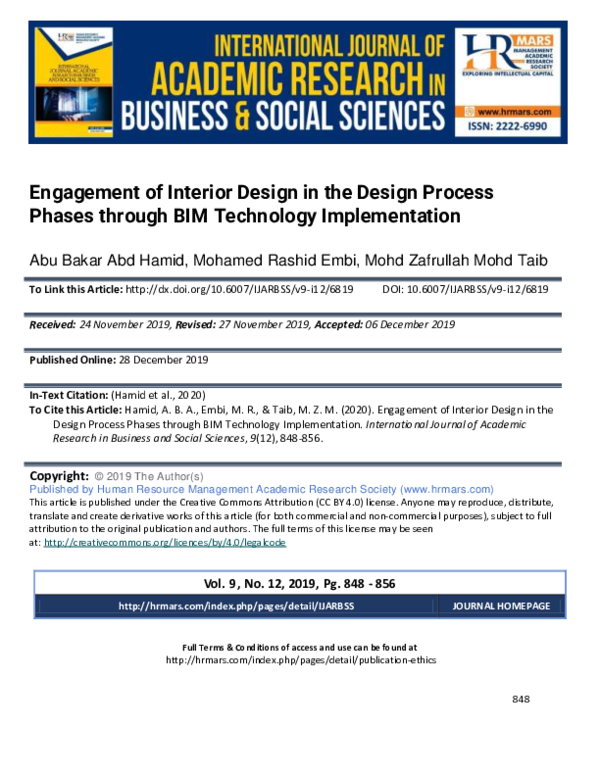 (PDF) Engagement of Interior Design in the Design Process Phases ...