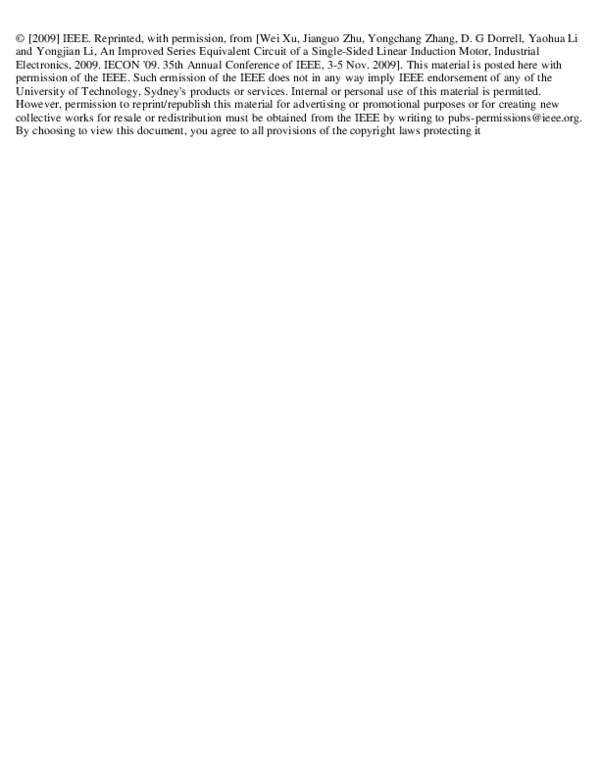 (PDF) An improved series equivalent circuit of a single-sided linear ...
