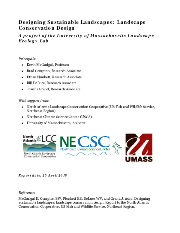 (PDF) Designing Sustainable Landscapes: Landscape Conservation Design
