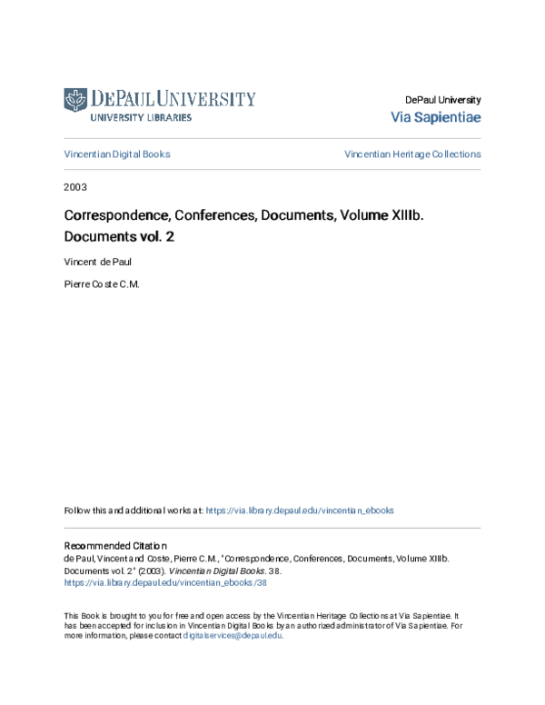 (PDF) Correspondence, Conferences, Documents, Volume XIIIa. Documents ...