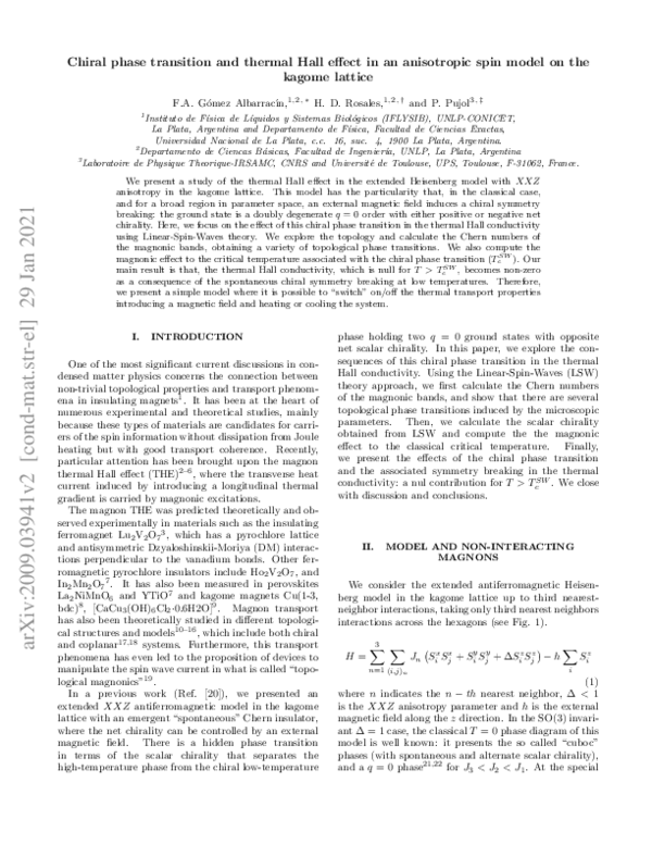 (PDF) Chiral phase transition and thermal Hall effect in an anisotropic ...