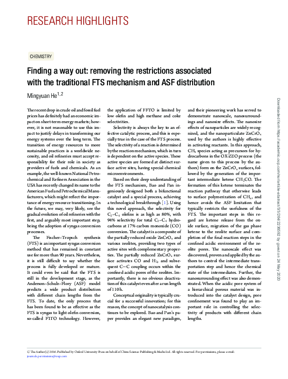 (PDF) Finding a way out: removing the restrictions associated with the ...