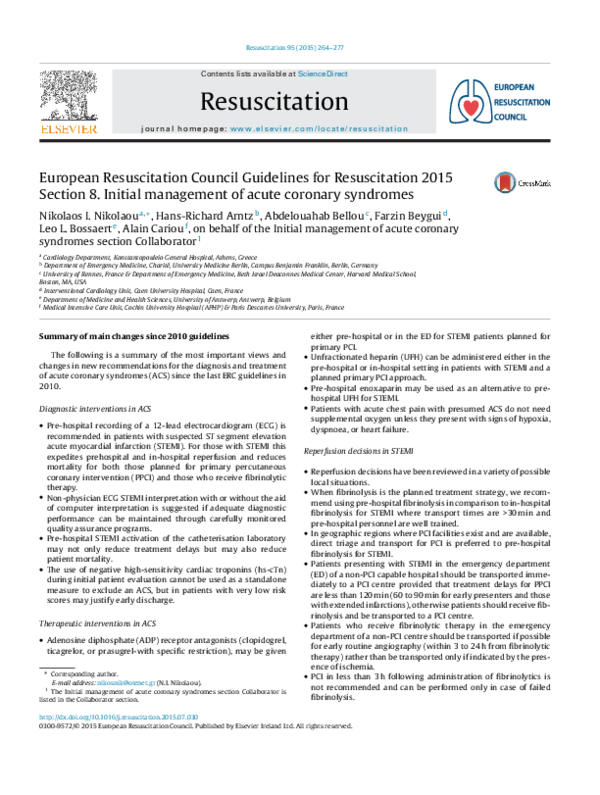 (PDF) European Resuscitation Council Guidelines for Resuscitation 2015 ...