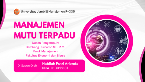 Pdf Rangkuman Materi Total Quality Management Tqm