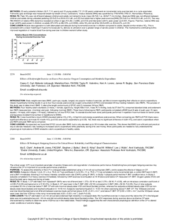 (PDF) Effects of Bodyweight Exercise on Excess Post-exercise Oxygen ...