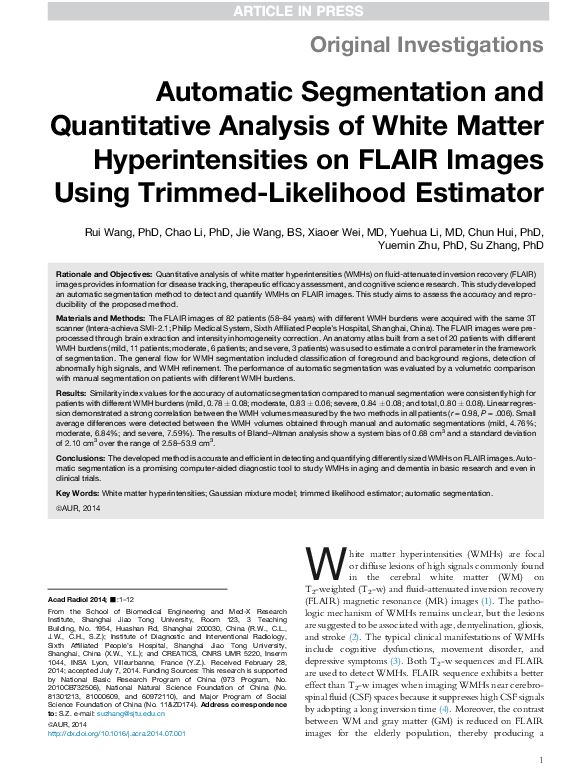 (PDF) Automatic Segmentation and Quantitative Analysis of Irradiated ...