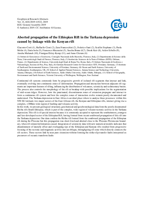 (PDF) Aborted propagation of the Ethiopian Rift in the Turkana ...