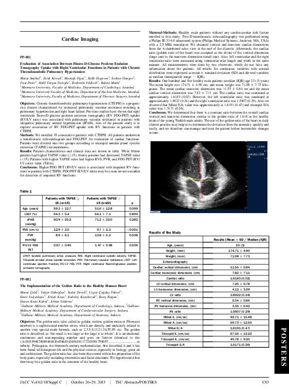 (PDF) The Implementation of the Golden Ratio to the Healthy Human Heart