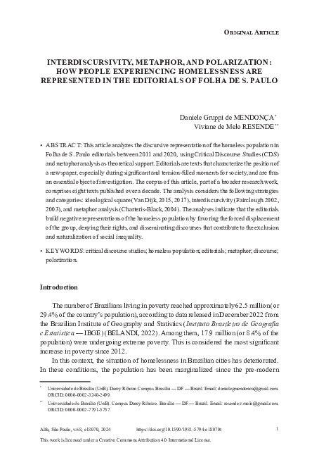 (PDF) INTERDISCURSIVITY, METAPHOR, AND POLARIZATION: HOW PEOPLE ...