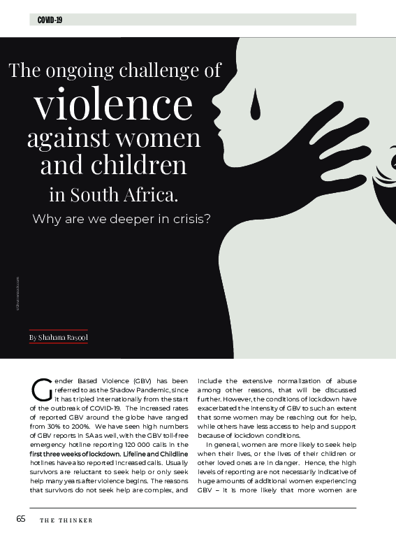 (PDF) The ongoing challenge of violence against women and children in ...