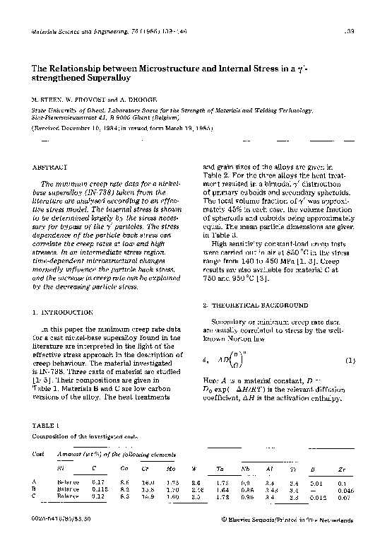 (PDF) The relationship between microstructure and internal stress in a ...