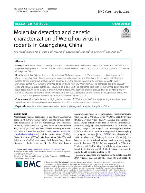 (PDF) Molecular detection and genetic characterization of Toxoplasma ...