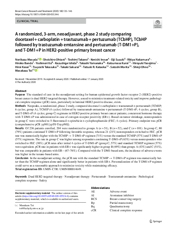 (PDF) A randomized, 3-arm, neoadjuvant, phase 2 study comparing ...