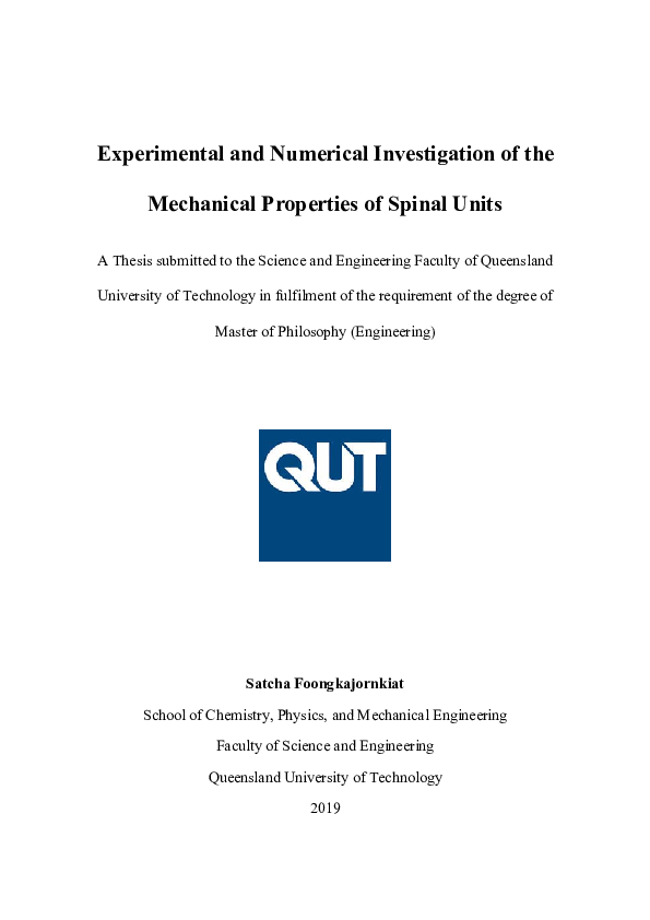 (PDF) Experimental and Numerical Investigation of the Mechanical ...