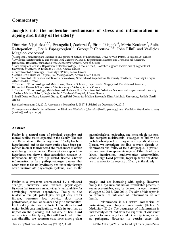 (PDF) Insights into the molecular mechanisms of stress and inflammation ...