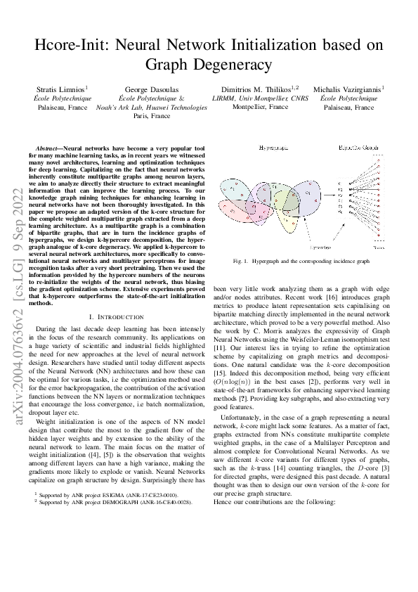 (PDF) Hcore-Init: Neural Network Initialization based on Graph Degeneracy