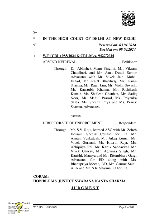 (PDF) Through: Mr. S.V. Raju, learned ASG with Mr. Zoheb Hossain ...