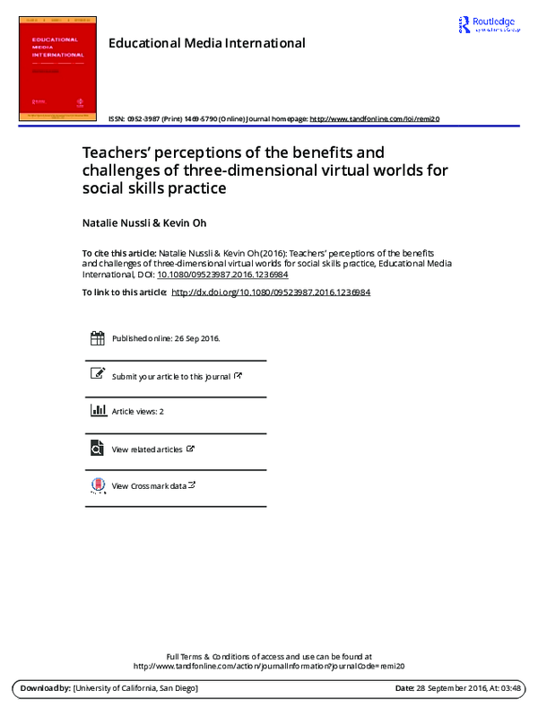 (PDF) Teachers’ perceptions of the benefits and the challenges of ...