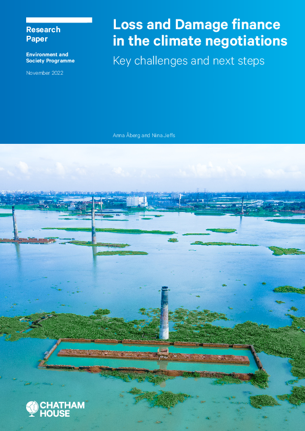 (PDF) Loss and Damage finance in the climate negotiations: Key ...