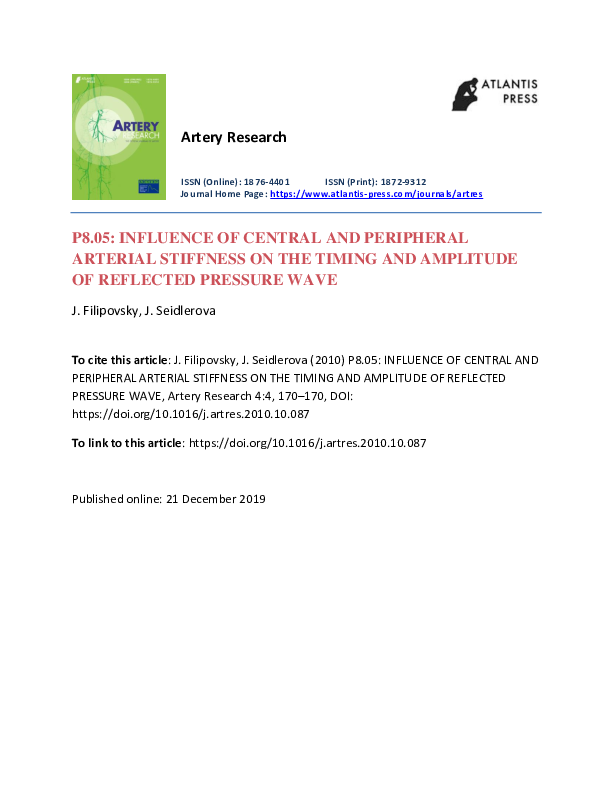 (PDF) P8.05 Influence of Central and Peripheral Arterial Stiffness on ...