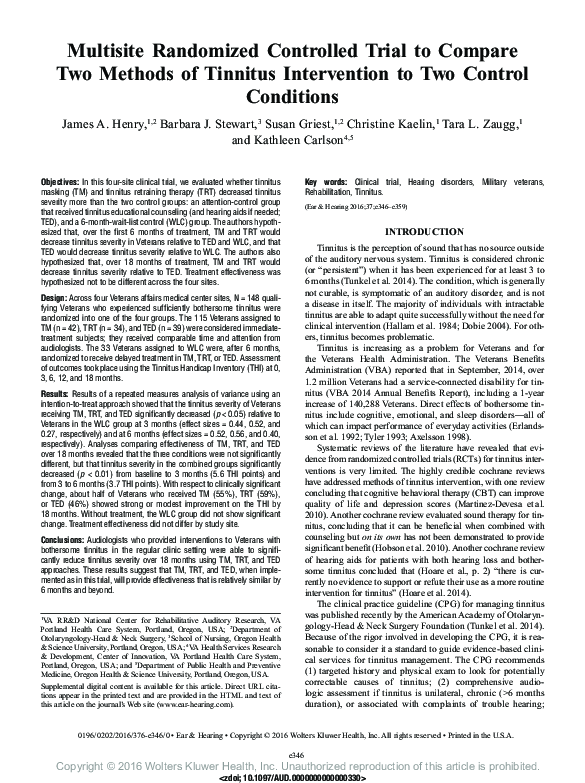 (PDF) Multisite Randomized Controlled Trial to Compare Two Methods of ...