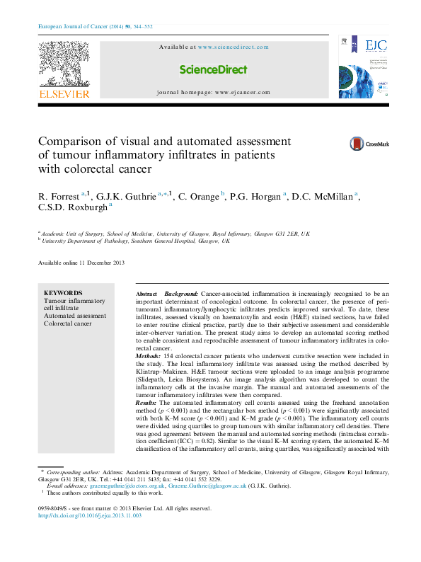 (PDF) Comparison of visual and automated assessment of HER2 status and ...
