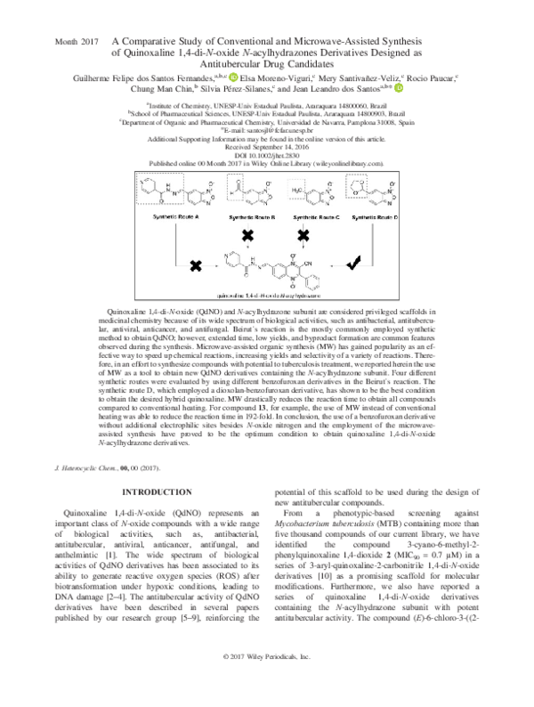 (PDF) A Comparative Study of Conventional and Microwave Assisted ...