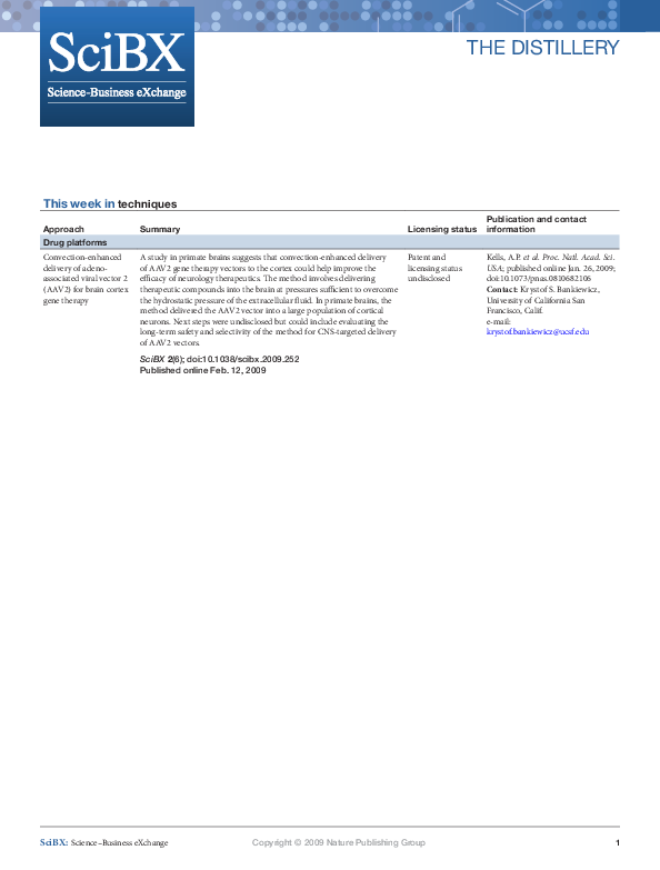 (PDF) Convection-Enhanced Delivery of Adeno-Associated Virus Type 2 ...