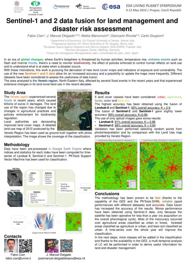 (PDF) Sentinel-1 and 2 data fusion for land management and disaster ...
