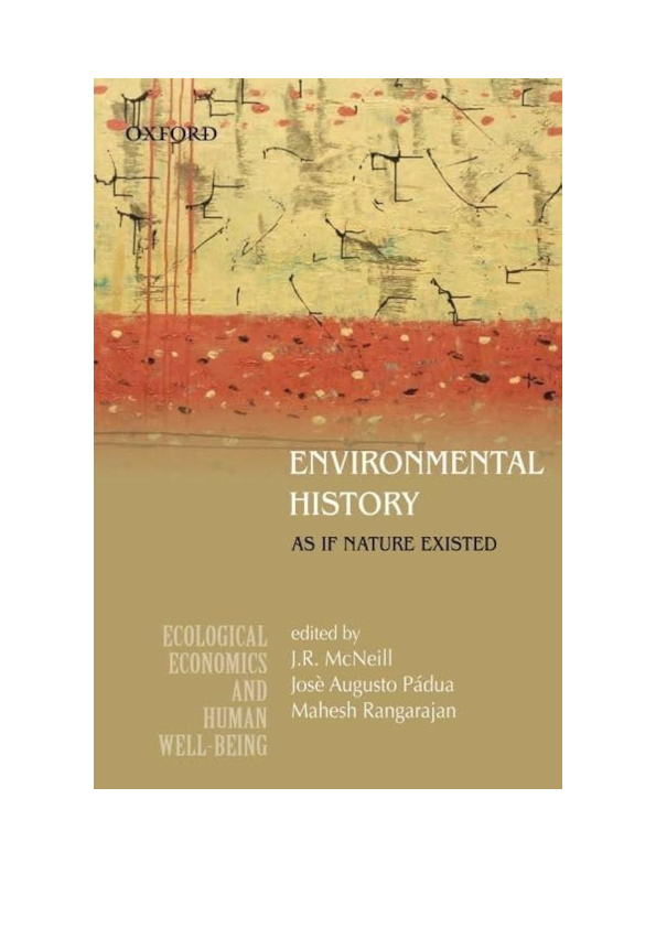 (PDF) Environmental History: As if Nature Existed (2010)