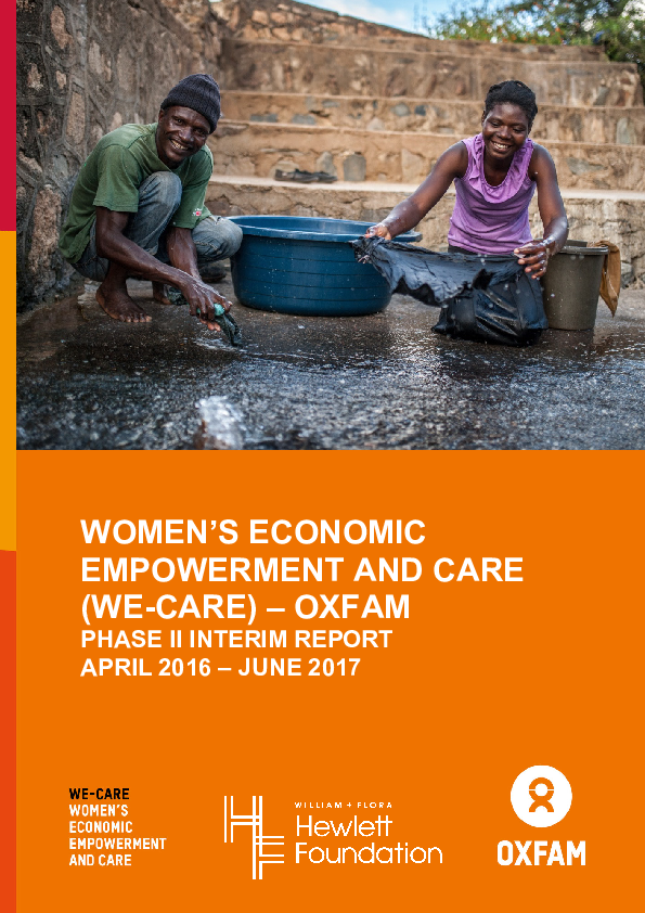 (PDF) Women’s Economic Empowerment and Care (WE-Care) – Oxfam: Phase II ...