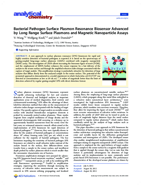 (PDF) Bacterial Pathogen Surface Plasmon Resonance Biosensor Advanced ...