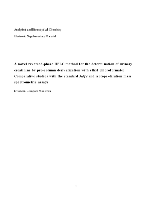 (PDF) A novel reversed-phase HPLC method for the determination of ...