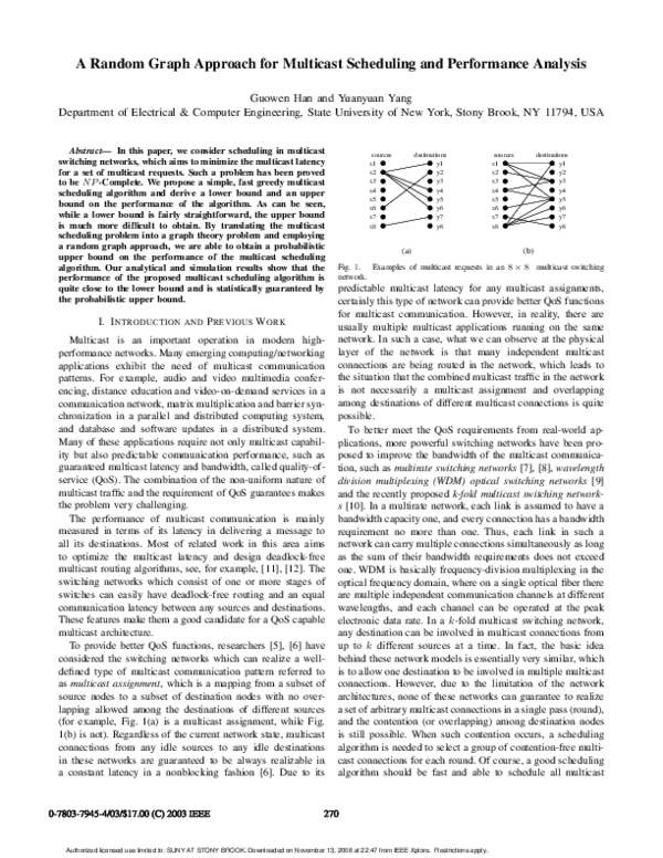 (PDF) A random graph approach for multicast scheduling and performance ...