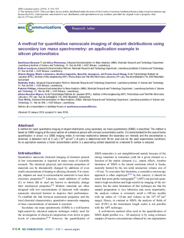 (PDF) A method for quantitative nanoscale imaging of dopant ...