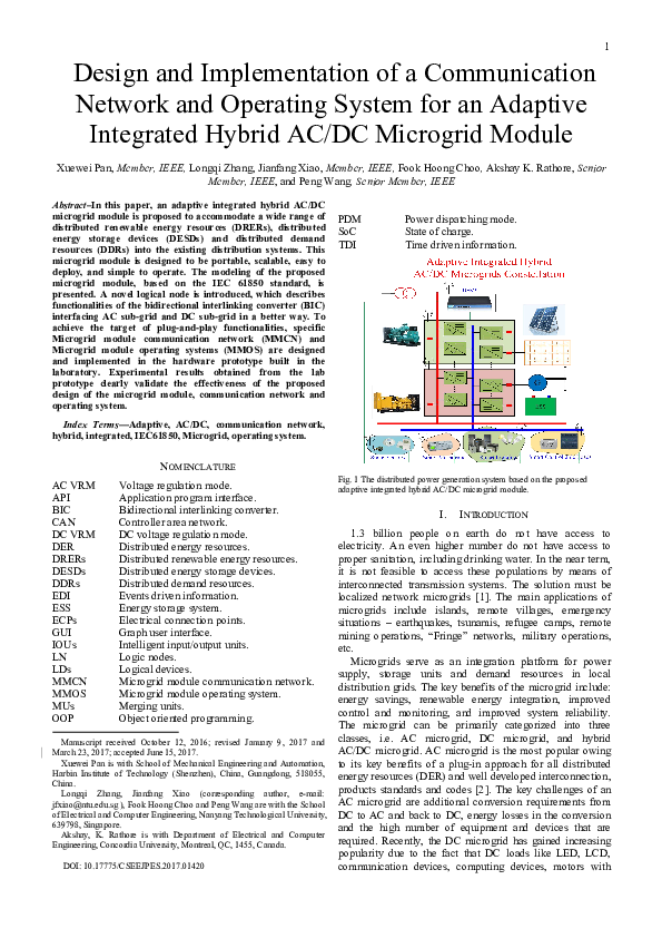 (PDF) Design and implementation of a communication network and ...