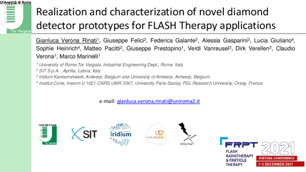 (PDF) FLASH in the Clinic Track (Oral Presentations) REALIZATION AND ...