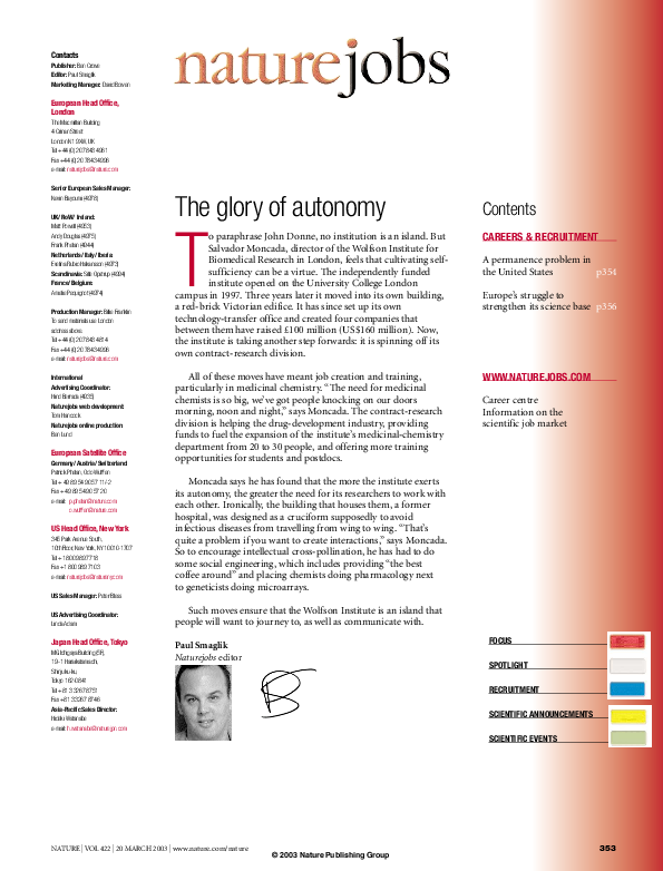 (PDF) The glory of autonomy