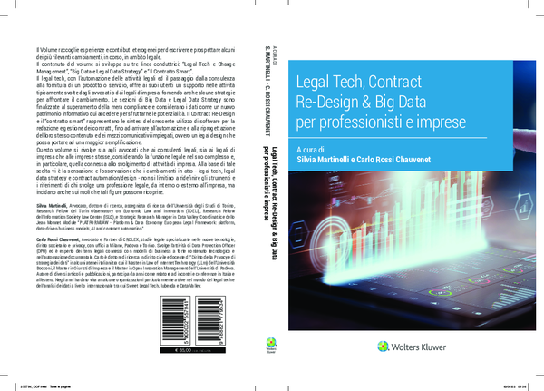 (PDF) Legal Tech, Contract Re-Design e Big Data per professionisti e ...