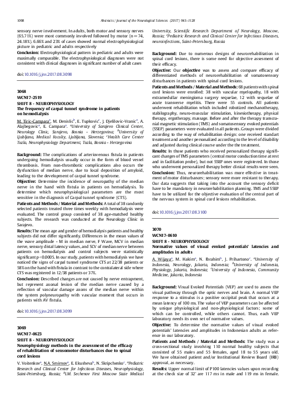(PDF) Normative values of visual evoked potentials’ latencies and ...