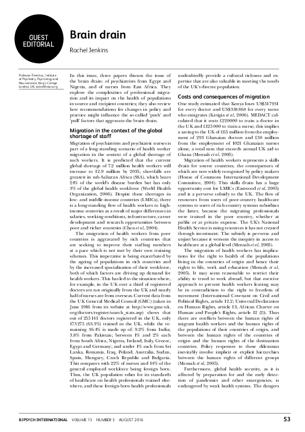 (PDF) Brain drain