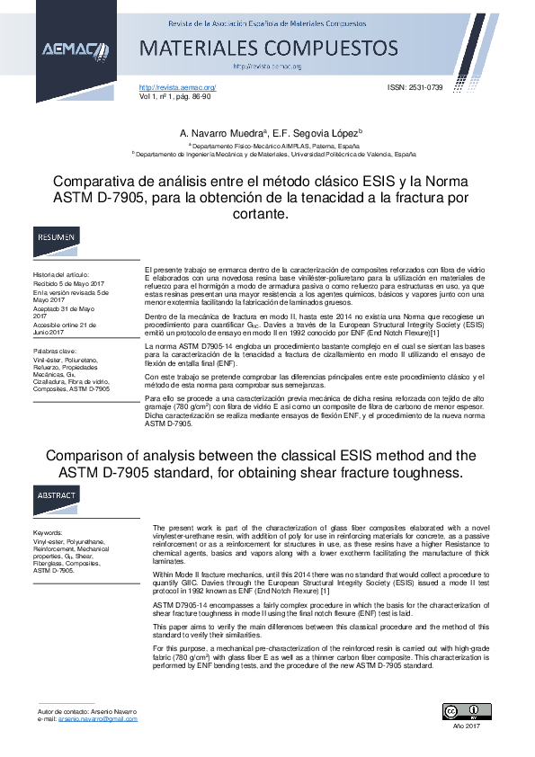 (PDF) Comparison of analysis between the classical ESIS method and the ...