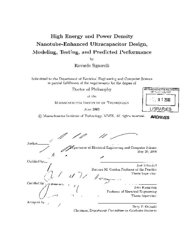 (PDF) High energy and power density nanotube-enhanced ultracapacitor ...