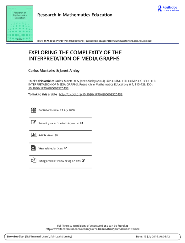 (PDF) Exploring the Complexity of the Interpretation of Media Graphs