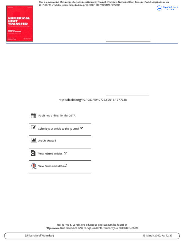 (PDF) Numerical modeling and experimental investigation of a prismatic ...