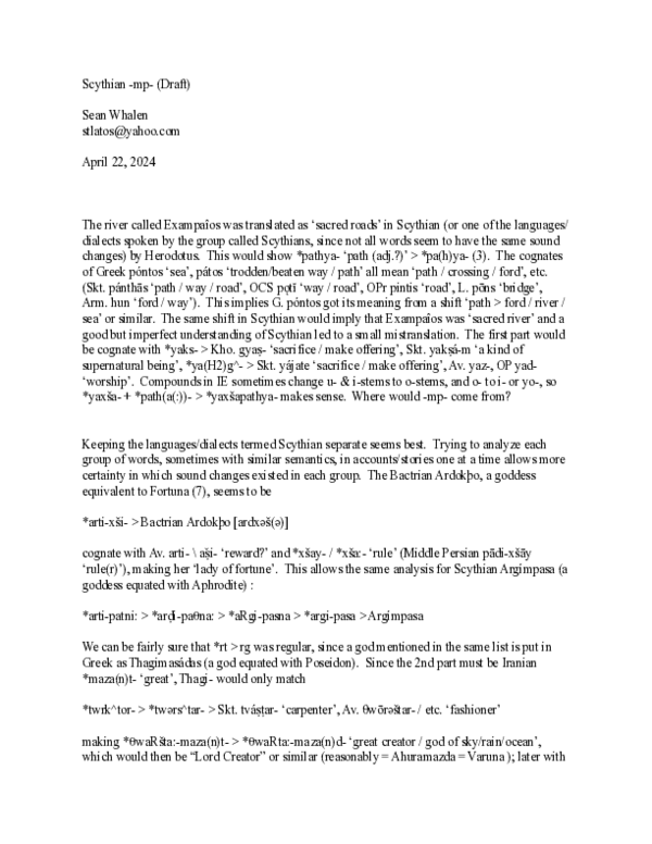 (PDF) Scythian mp (Draft)