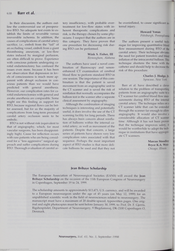 (PDF) Carotid Artery Balloon Test Occlusion: Combined Clinical ...
