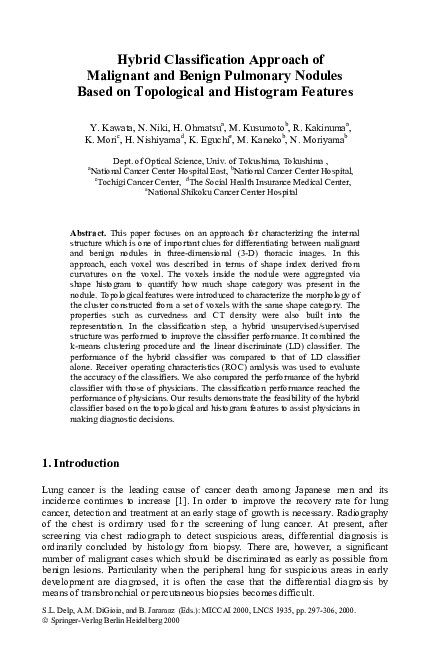 (PDF) Hybrid Classification Approach of Malignant and Benign Pulmonary ...