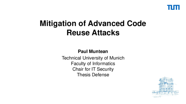 (PDF) PhD Defence - Mitigation of Advanced Code Reuse Attacks - Paul ...